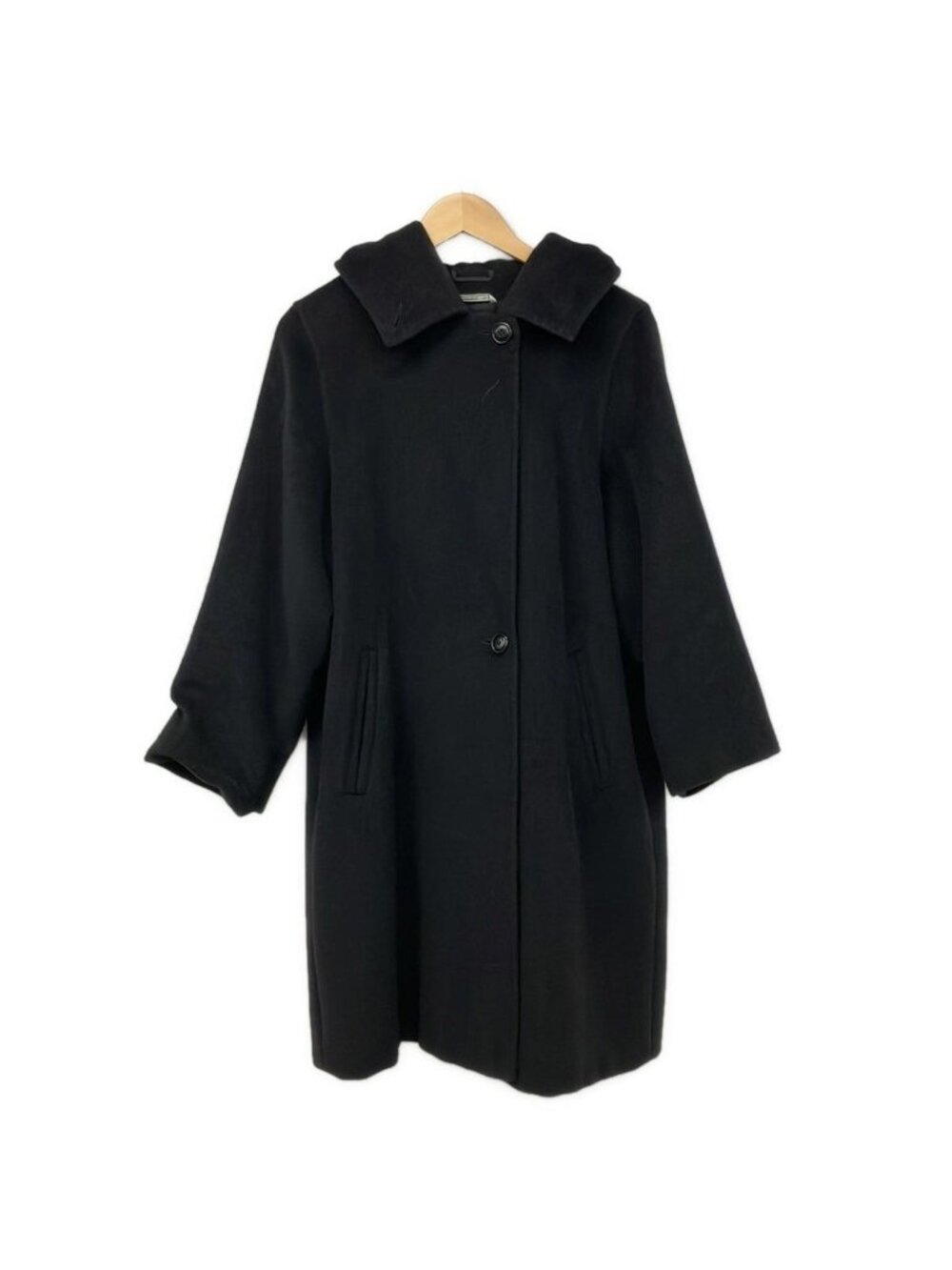 Max Mara Coat 38 S Black Long Sleeve Autumn Winter